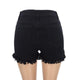 Black Short Jeans With Ruffle Trims #Black #Denim SA-BLL664-2 Women's Clothes and Jeans by Sexy Affordable Clothing