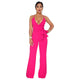 Straps Halter Women's Wide Leg Jumpsuits #Straps #Rose #Deep-V SA-BLL55514-1 Women's Clothes and Jumpsuits & Rompers by Sexy Affordable Clothing