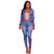 Soho Blue Multi-Color Floral Print Two Piece Set #Blue #Two Piece Set SA-BLL2070 Sexy Clubwear and Pant Sets by Sexy Affordable Clothing