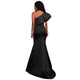 Black Single Sleeve Ponti Gown #Black #Evening Dress SA-BLL5027-2 Fashion Dresses and Evening Dress by Sexy Affordable Clothing