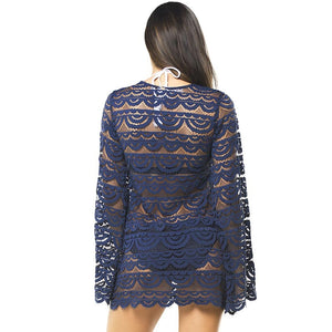 Lace Crochet Beach Tunic #Lace #Crochet SA-BLL38604-3 Sexy Swimwear and Cover-Ups & Beach Dresses by Sexy Affordable Clothing