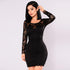 Marnie Lace Dress - Black #Bodycon Dress #Mini Dress #Black