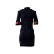 Ribbon Stitching Digital Printing Dress #Black SA-BLL28118 Fashion Dresses and Mini Dresses by Sexy Affordable Clothing