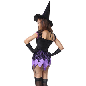 Halloween Witch Dress #Black #Purple #Costumes SA-BLL1206 Sexy Costumes and Witch Costumes by Sexy Affordable Clothing