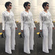 Casual Polka Dot Jacket and Wide Leg Trousers #Wide Leg #Polka Dot SA-BLL2712 Sexy Clubwear and Pant Sets by Sexy Affordable Clothing
