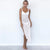 Split Sexy Hollow Tunic Beachwear #White # SA-BLL384934-1 Sexy Swimwear and Cover-Ups & Beach Dresses by Sexy Affordable Clothing