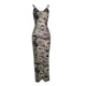 Camouflage Zipper Straps Dress #Zipper #Camo #Straps SA-BLL51495 Fashion Dresses and Maxi Dresses by Sexy Affordable Clothing