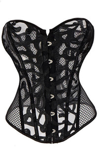 Back Lace-Up Fishnet Corset  SA-BLL42712-1 Sexy Lingerie and Corsets and Garters by Sexy Affordable Clothing
