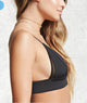 Panel Bralette Sport Bra #Black #Sports Bra SA-BLL3004 Women's Clothes and Sports Bra by Sexy Affordable Clothing