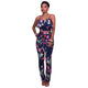 Danika Navy-Blue Floral Print Two Piece Set #Two Piece Set #Pant Set SA-BLL28241-1 Sexy Clubwear and Pant Sets by Sexy Affordable Clothing