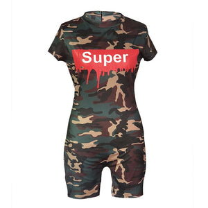 Camouflage Short Jumpsuit #Jumpsuit #Camo SA-BLL55374-1 Women's Clothes and Jumpsuits & Rompers by Sexy Affordable Clothing