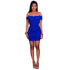 Lauper Royal Blue Ruched Mini Dress #Blue