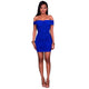 Lauper Royal Blue Ruched Mini Dress #Blue SA-BLL28232-1 Fashion Dresses and Mini Dresses by Sexy Affordable Clothing
