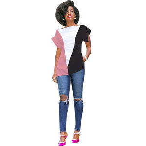 Casual Solid Short Sleeve T-shirt #Short Sleeve SA-BLL731 Women's Clothes and Blouses & Tops by Sexy Affordable Clothing