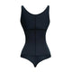 Plus Size Latex Thong Body Shaper with Full Back #Black SA-BLL42715 Sexy Lingerie and Corsets and Garters by Sexy Affordable Clothing