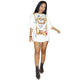 Loose Cartoon Bear Print T-shirt Dress #Printed #Cartoon SA-BLL722 Women's Clothes and Blouses & Tops by Sexy Affordable Clothing