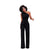 One Shoulder Tunic Belted Jumpsuits #Jumpsuit #Black SA-BLL55395-5 Women's Clothes and Jumpsuits & Rompers by Sexy Affordable Clothing