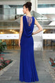 Unique Blue Rhinestones Slitted Women Long Party Dress  SA-BLL51157-2 Fashion Dresses and Evening Dress by Sexy Affordable Clothing