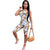 Chic Chain Print Casual Strapless Romper #Jumpsuit #Strapless #Printed SA-BLL55413-1 Women's Clothes and Jumpsuits & Rompers by Sexy Affordable Clothing