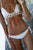 Halter Knit Fringed White Bikini SetsSA-BLL32584-2 Sexy Swimwear and Bikini Swimwear by Sexy Affordable Clothing