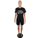 Casual Fashion Letter Print Two-Piece Outfits #Two Piece #Print #Letter SA-BLL28209-1 Sexy Clubwear and Pant Sets by Sexy Affordable Clothing