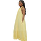 Fashion Halter Neck Backless Floor Length Dress #Yellow #Halter #O Neck #Chiffon SA-BLL51261-1 Sexy Lingerie and Gowns & Long Dresses by Sexy Affordable Clothing