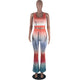 Printed Crop Vest Top And Long Pant #Two Piece #Printed #Crop Top SA-BLL282729 Sexy Clubwear and Pant Sets by Sexy Affordable Clothing