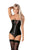 Daring Sheer V Corset BlackSA-BLL4057-2 Sexy Lingerie and Corsets and Garters by Sexy Affordable Clothing