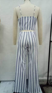 Sexy Straps Striped Wide Jumpsuit #Striped #Straps SA-BLL55485-3 Women's Clothes and Jumpsuits & Rompers by Sexy Affordable Clothing