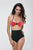 Red Polka Dot High-waisted Swimsuit  SA-BLL3245-3 Sexy Swimwear and Bikini Swimwear by Sexy Affordable Clothing