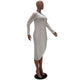 Long Sleeve Irregular T-shirt Dress #White #Long Sleeve #Irregular SA-BLL728-2 Women's Clothes and Blouses & Tops by Sexy Affordable Clothing