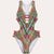 Plunge Printed Racer Back SwimwearSA-BLL32616-1 Sexy Swimwear and Bikini Swimwear by Sexy Affordable Clothing