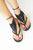 Black Pearl Embellished Crochet Barefoot Sandals  SA-BLL98003-4 Accessories and Sexy Anklets by Sexy Affordable Clothing