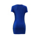 Short Sleeve Open-cut Dress #Blue #Short Sleeve SA-BLL2736-3 Fashion Dresses and Mini Dresses by Sexy Affordable Clothing