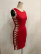 Women Fashion Sexy Bandage Tight Pencil Dress Red #Red #Sleeveless SA-BLL36026 Fashion Dresses and Midi Dress by Sexy Affordable Clothing