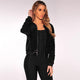 Black Sequins Bomber Jacket #Black #Jacket SA-BLL653 Women's Clothes and Blouses & Tops by Sexy Affordable Clothing