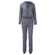 Casual Two Pieces Tracksuits With Hat #Long Sleeve #Tracksuit #Two Piece SA-BLL2362-1 Sexy Clubwear and Pant Sets by Sexy Affordable Clothing