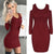 Long Sleeve Ribbed Mini Dress #Mini Dress #Red SA-BLL2064-3 Fashion Dresses and Mini Dresses by Sexy Affordable Clothing