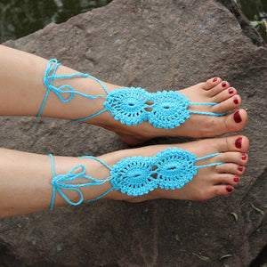 Blue Beach Fashion Crochet Barefoot Sandals  SA-BLL98002-3 Accessories and Sexy Anklets by Sexy Affordable Clothing