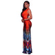 Stephanelle Orange Ombre Multi-Color Print Maxi Dress #Orange SA-BLL51412-2 Fashion Dresses and Maxi Dresses by Sexy Affordable Clothing