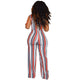 Colorful Stripped Front Cut Out Bandage Jumpsuit #Jumpsuit #Sleeveless #Stripe SA-BLL55437 Women's Clothes and Jumpsuits & Rompers by Sexy Affordable Clothing