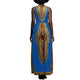 Dashiki Print Gathered Maxi Dress - Vlisco African Print #Sleeveless #Zipper #Print #Dashiki #African SA-BLL51164-3 Fashion Dresses and Maxi Dresses by Sexy Affordable Clothing