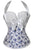 Blue Flower Printed Sexy CorsetSA-BLL42692-1 Sexy Lingerie and Corsets and Garters by Sexy Affordable Clothing