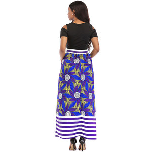 African Print Short Sleeve Blouse and Long Skirt #Short Sleeve #Two Piece #Print #Dashiki #African SA-BLL2432-7 Sexy Clubwear and Skirt Sets by Sexy Affordable Clothing