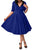 Unique Vintage 1950s Blue & Black Sleeved Eva Marie Swing DressSA-BLL36125-4 Fashion Dresses and Skater & Vintage Dresses by Sexy Affordable Clothing