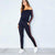 Lorren Black Off Shoulder Striped Jumper Loungewear Set #Black #Pant Sets SA-BLL2059-2 Sexy Clubwear and Pant Sets by Sexy Affordable Clothing