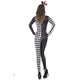 Adult Harlequin Jester Catsuit Costume #White #Black #Costume SA-BLL1157 Sexy Costumes and Fairy Tales by Sexy Affordable Clothing