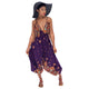 Printed Bohemian Goddess Jumpsuit (Purple) #Printed #Straps #Bohemian SA-BLL55584-6 Women's Clothes and Jumpsuits & Rompers by Sexy Affordable Clothing