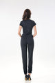 Hottie Little Black Cut-out Short Sleeves Tops and Pants #Black #Short Sleeve #Two Piece SA-BLL1410 Sexy Clubwear and Pant Sets by Sexy Affordable Clothing
