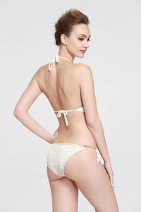 White Handmade Crochet Bikini Swimsuit  SA-BLL32581 Sexy Swimwear and Bikini Swimwear by Sexy Affordable Clothing
